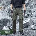 Men's olive green multi-pocket tactical cargo pants with detachable legs - 29 / Bottoms / Army Green