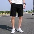 Pantalones cortos cargo negros para hombre de verano con un ajuste ligero y holgado - 28 / Bottoms / Negro