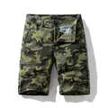 Men's American style camouflage cargo shorts with classic army green pattern for summer - 29 / Bottoms / Army Green