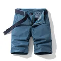 Pantaloncini cargo da uomo blu testurizzati con un moderno motivo a scacchi casual - 28 / Pantaloni e gonne / Blu scuro