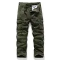 Men's outdoor tactical camouflage cargo pants with multi-pockets and straight leg fit - 28 / Bottoms / Army Green Camo