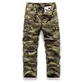 Rugged camouflage cargo tactical pants for men with multi-pockets for outdoor activities - 28 / Bottoms / Khaki Camo