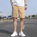 Men's khaki vintage cargo shorts in relaxed fit for summer casual wear. - 28 / Bottoms / Khaki
