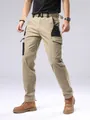 Professional men's outdoor khaki cargo pants, waterproof windproof tactical design - 30 / Bottoms / Khaki