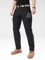 Durable men's outdoor cargo pants with windproof and waterproof tactical utility design - 30 / Bottoms / Black