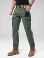 Professional men's green outdoor cargo pants with multi-pockets and tactical design - 30 / Bottoms / Olive Green