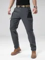 Men's outdoor charcoal cargo pants featuring a tactical multi-pocket design for hiking - 30 / Bottoms / Gray