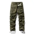 Pantalones cargo vintage japoneses para hombre en diseño clásico camuflaje selva - 38 / Bottoms / Verde Militar