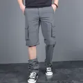 Men's outdoor grey convertible hiking pants with multi-pockets for summer - M / Bottoms / Dark Gray