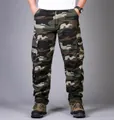 Men's rugged green camouflage cargo pants style 118 featuring multiple utility pockets - 29 / Bottoms / Army Green Camo