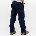 Men's dark navy multi-pocket cargo pants with relaxed fit and six functional pockets - 38 / Bottoms / Dark Navy Blue
