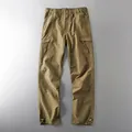 Durable men's khaki waterproof tactical cargo pants for outdoor hiking and climbing - M (52.5-60kg) / Bottoms / Unlined / Khaki