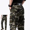 Durable men's camouflage cargo pants featuring a multi-pocket design and relaxed fit - 29 / Bottoms / Army Green Camo