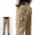 Klassische Herren-Cargohose in Khaki mit mehreren praktischen Taschen und geradem Schnitt - 29 / Unterteile / Khaki