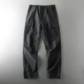 Men's outdoor waterproof black tactical cargo pants for hiking and mountaineering - M (52.5-60kg) / Bottoms / Unlined / Black