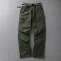 Army green men's outdoor fleece-lined softshell pants for winter windproof comfort - M (105-120斤) / Bottoms / Army Green (Fleece Lined & Thickened)