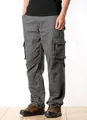 Straight-leg men's outdoor multi-pocket cargo pants in army green leisure style - 29 / Bottoms / Army Green