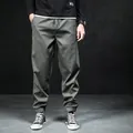 Pantalon cargo décontracté pour homme vert olive, style printemps automne, non doublé - M / Bas / Printemps/Automne Mi-épais (non doublé polaire) / Vert Militaire