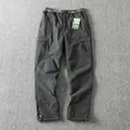 Men's windproof waterproof fleece-lined outdoor softshell cargo pants in dark grey finish - S (90-105kg) / Bottoms / Fleece Lined / Dark Gray