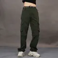 Abnehmbare dunkelgrüne Cargohose mit mehreren Taschen für Wanderungen und Outdoor - S / Unterteile / Armeegrün