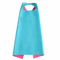 Blue and pink double-layered satin kids superhero cape for cosplay - 140x90cm / Tops / Sky Blue And Rose Red