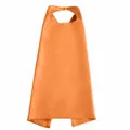 Capa de cosplay de satén naranja para niños con cierre de velcro seguro para Halloween - 70x70cm / Tops / Naranja Y Naranja
