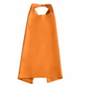 Leuchtendes orangefarbenes Satin-Cosplay-Cape für Kinder mit Klettverschluss für Halloween - 70x70cm / Oberteile / Orange Und Orange