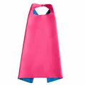 Capa de superhéroe de doble capa rosa y azul para niños, cosplay para Halloween - 70x70cm / Tops / Rosa Rojo Y Azul