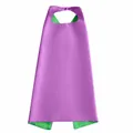 Capa de satén de doble capa morada y verde para disfraces de cosplay de Halloween - 70x70cm / Tops / Morado y Verde
