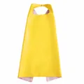 Capa de superhéroe de satén amarillo de doble capa para niños, cosplay de Halloween kids - 70x70cm / Tops / Amarillo+Rosa