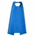 Capa de superhéroe de satén azul de calidad para disfraz de cosplay de Halloween - 70x70cm / Tops / Azul + Azul