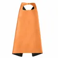 Capa de cosplay para niños en raso de doble capa naranja y negro para fiesta Halloween - 70x70cm / Tops / Naranja Negro