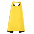 Capa de cosplay de Halloween para niños en satén de doble capa amarillo y negro con velcro - 70x70cm / Tops / Amarillo + Negro