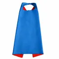 Capa reversible azul y roja para niños para cosplay de Halloween y fiestas de disfraces - 70x70cm / Tops / Azul + Rojo
