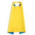 Capa reversible de satén amarillo y azul para disfraces de Halloween infantiles. - 70x70cm / Tops / Amarillo+Azul