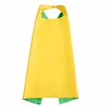 Capa infantil de satén de doble capa amarillo y verde para cosplay de Halloween - 70x70cm / Tops / Amarillo y Verde