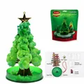DIY magic crystal growing Christmas tree kit with packaging and components. - Large Magic Christmas Tree (Green)