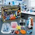 Kit per la crescita dei cristalli con albero di carta magico e geode colorato fai-da-te - Set Scientifico 21 Esperimenti Cristallini