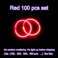 Pulsera de palo luminoso rojo vibrante accesorio para fiestas festivales y eventos nocturnos - Rojo