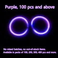 Neon purple glow stick bracelet for parties, glowing brightly in the dark environment - Purple