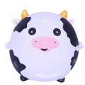 Close-up of a cute spherical cow squishy toy made of soft slow rebound PU material - Cow (Squishy)