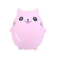 Detailed view of a soft pink cat squishy toy made of slow-rising PU foam material - Pink Cat (Squishy)