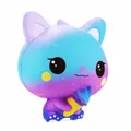 Cute galaxy-themed PU slow rebound squishy cat toy holding an ice cream cone - Starry Purple (Ice Cream Cat)