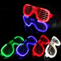 Lunettes à volets LED lumineuses multicolores pour soirées festives et boîtes de nuit - Multicolore