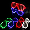 Glowing LED shutter glasses in multiple colors for festive party events and night clubs - Multicolor