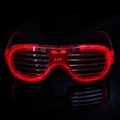 Lunettes LED rouges lumineuses idéales pour les fêtes et célébrations festives - Rouge