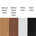 Available color options for 3D hollow photo frames in natural wood, walnut, white, and black - 3cm Hollow / Black / 17.8x17.8cm