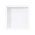 Cadre de boîte d'ombre en bois blanc pour billets de voyage et souvenirs de collection - Style Vierge / 15x15cm / Blanc