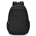 Mochila de negocios negra de gran capacidad para hombres, bolsa para portátil multifuncional. - Negro
