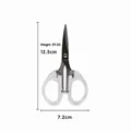 Piccole forbici trasparenti con lame in acciaio inox per ufficio e lavori manuali - Taglia S